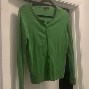 Green cardigan